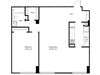 Hill House floor plan - The Franklin Suite - 1 bedroom 1 bath - 2D Hill House floor plan - The Franklin Suite - 1 bedroom 1 bath - 2D